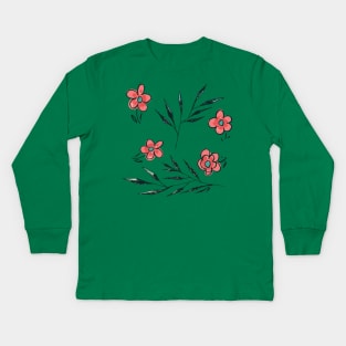 Flowers Kids Long Sleeve T-Shirt